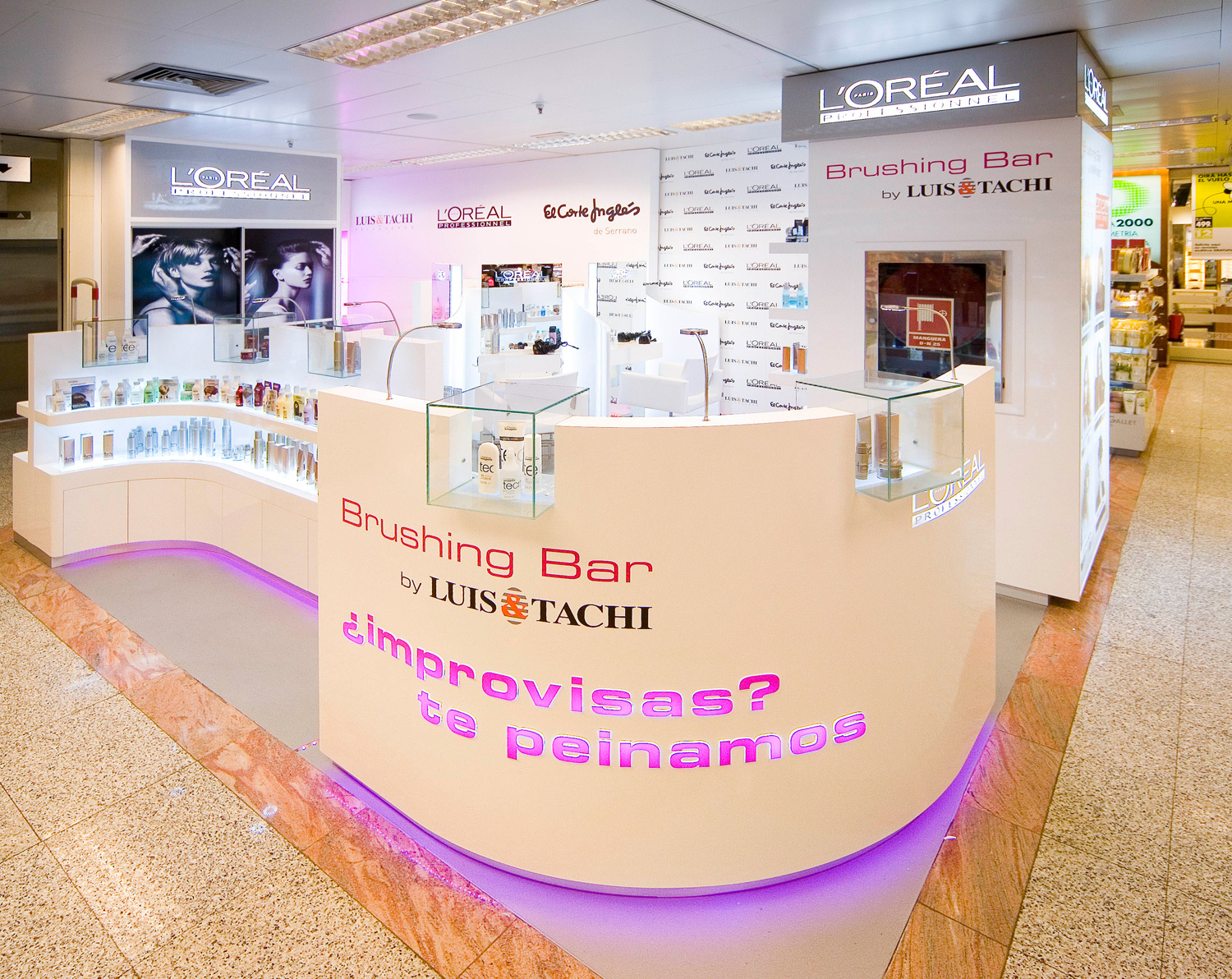 L’Oréal Professionnel Diseño de stand para El Corte Inglés (2)