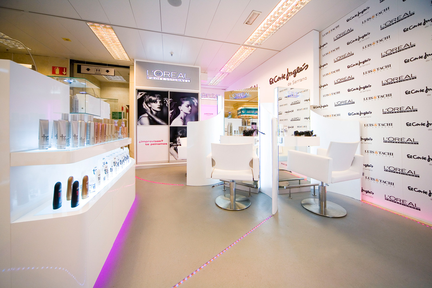L’Oréal Professionnel Diseño de stand para El Corte Inglés (3)