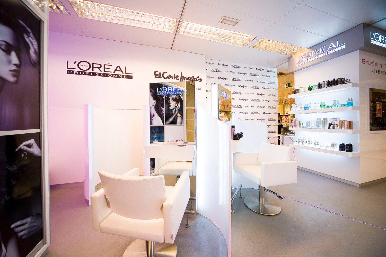 L’Oréal Professionnel Diseño de stand para El Corte Inglés (5)