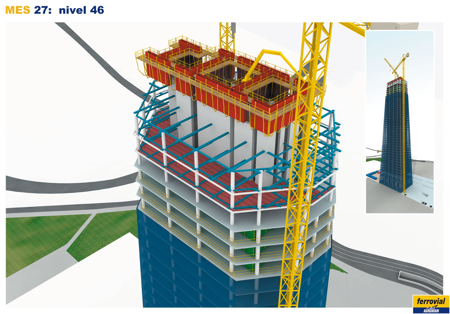 avance de obra torre de cristal torre mutua madrileña (11)