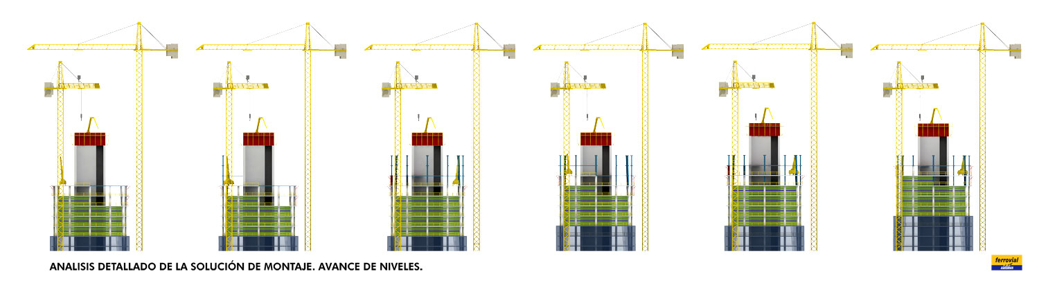 avance de obra torre de cristal torre mutua madrileña (8)