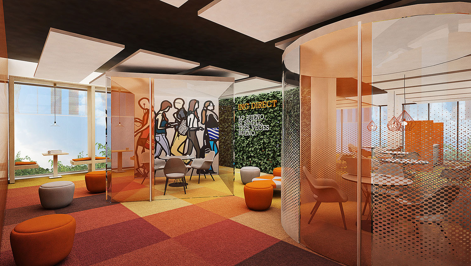 diseño de oficinas ING las rozas