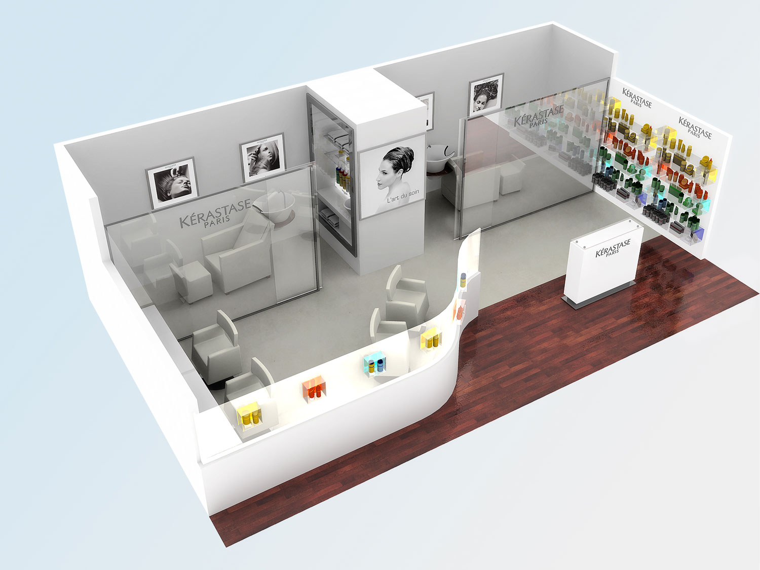 diseño de stand kerastase para el corte ingles (1)