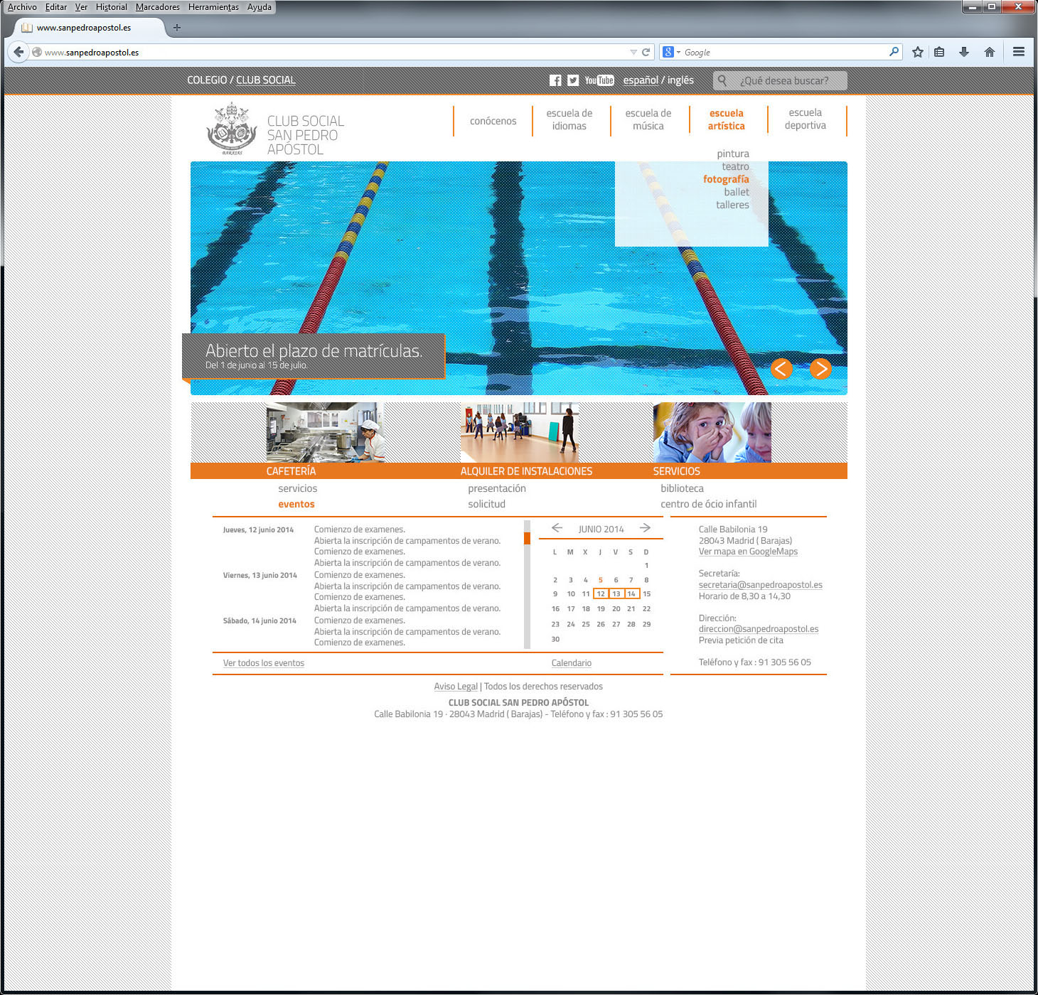 diseño web colegio san pedro apostol 1