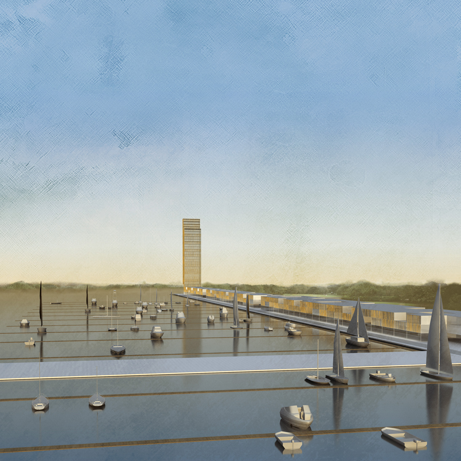 infigrafía viviendas lujo Eraclea, Italia