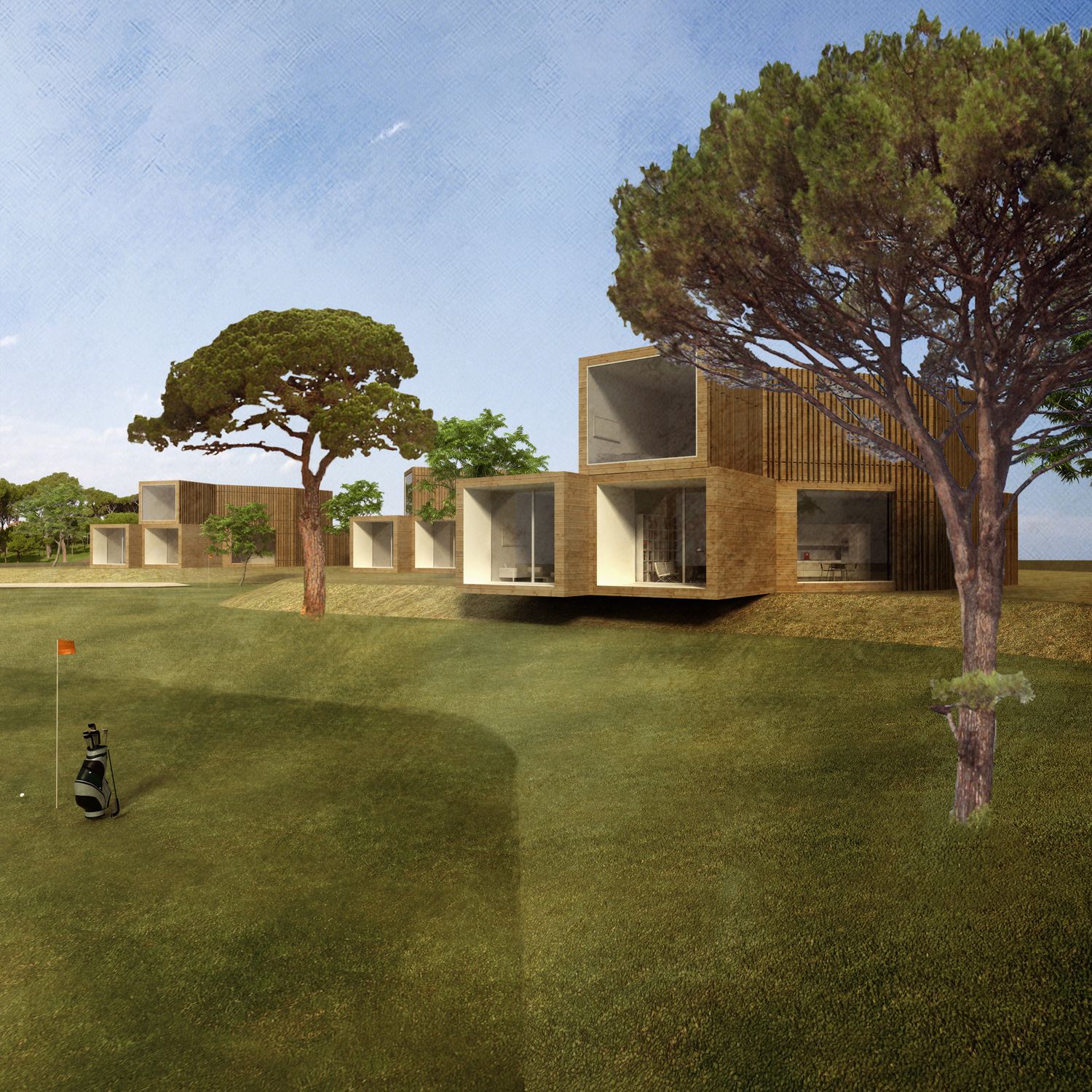 infigrafía viviendas lujo Eraclea, Italia