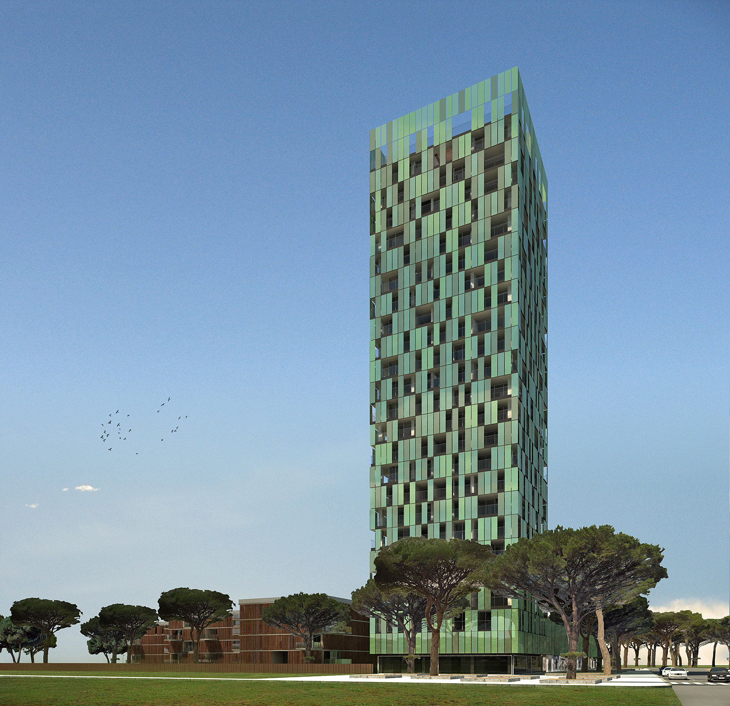 infografia viviendas exterior lujo jesolo (3) infografia viviendas exterior lujo jesolo (3)