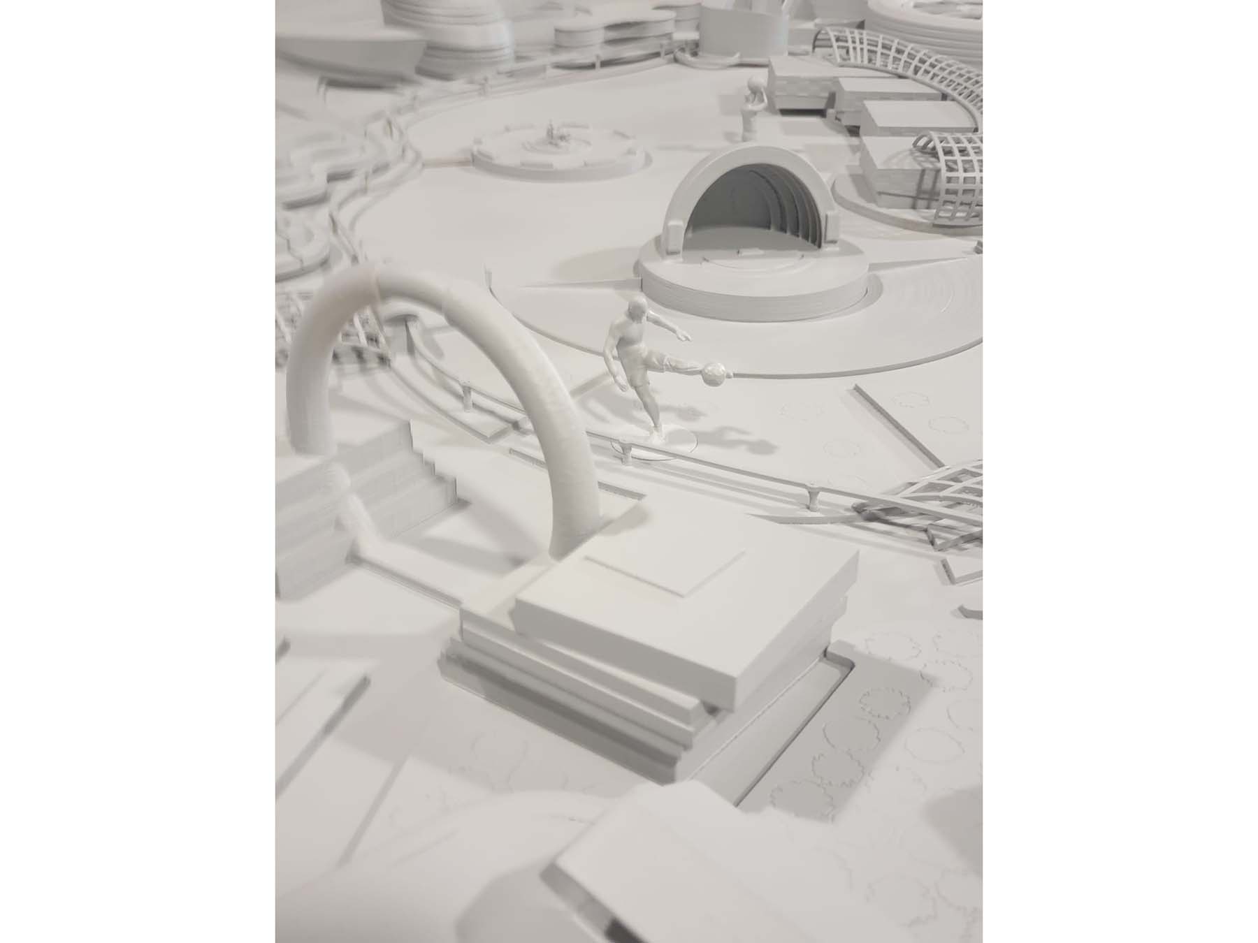 maqueta parque tematico real madrid valdebebas